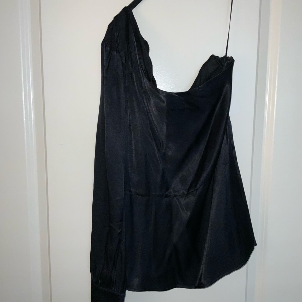 Zara Chic Black One-Shoulder Dress